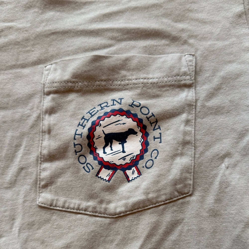 Southern Point Co. Grey t-shirt boys large - Picture 4 of 5